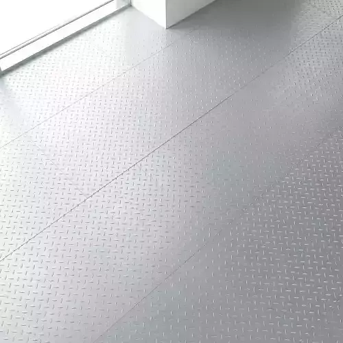 A floor made of sheets of corrugated metal Texture