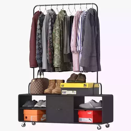 Nordal Clothes Rack 3D model