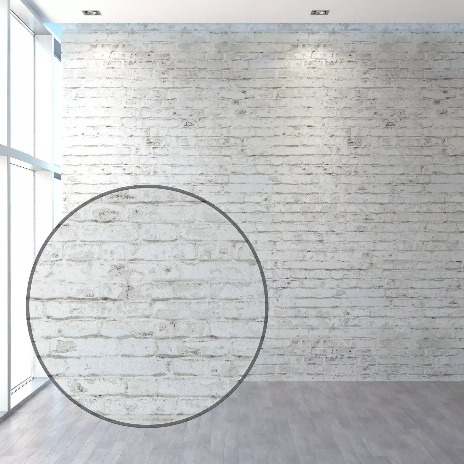 Aged brick walls of white brick Texture_0