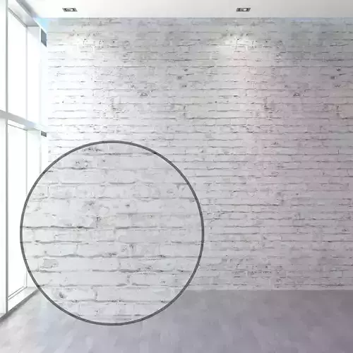 Aged brick walls of white brick Texture