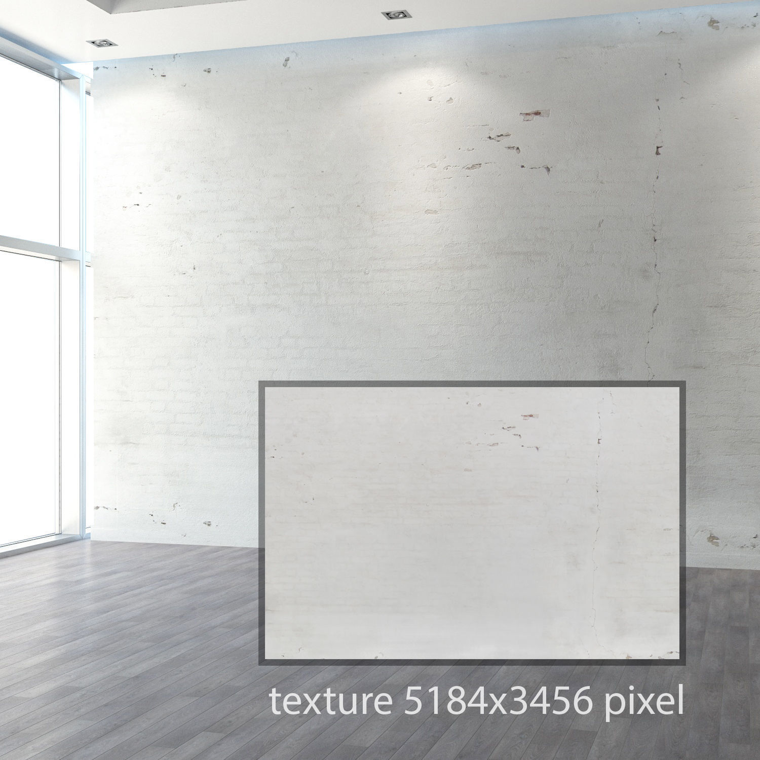 Old plastered brick wall Texture_1