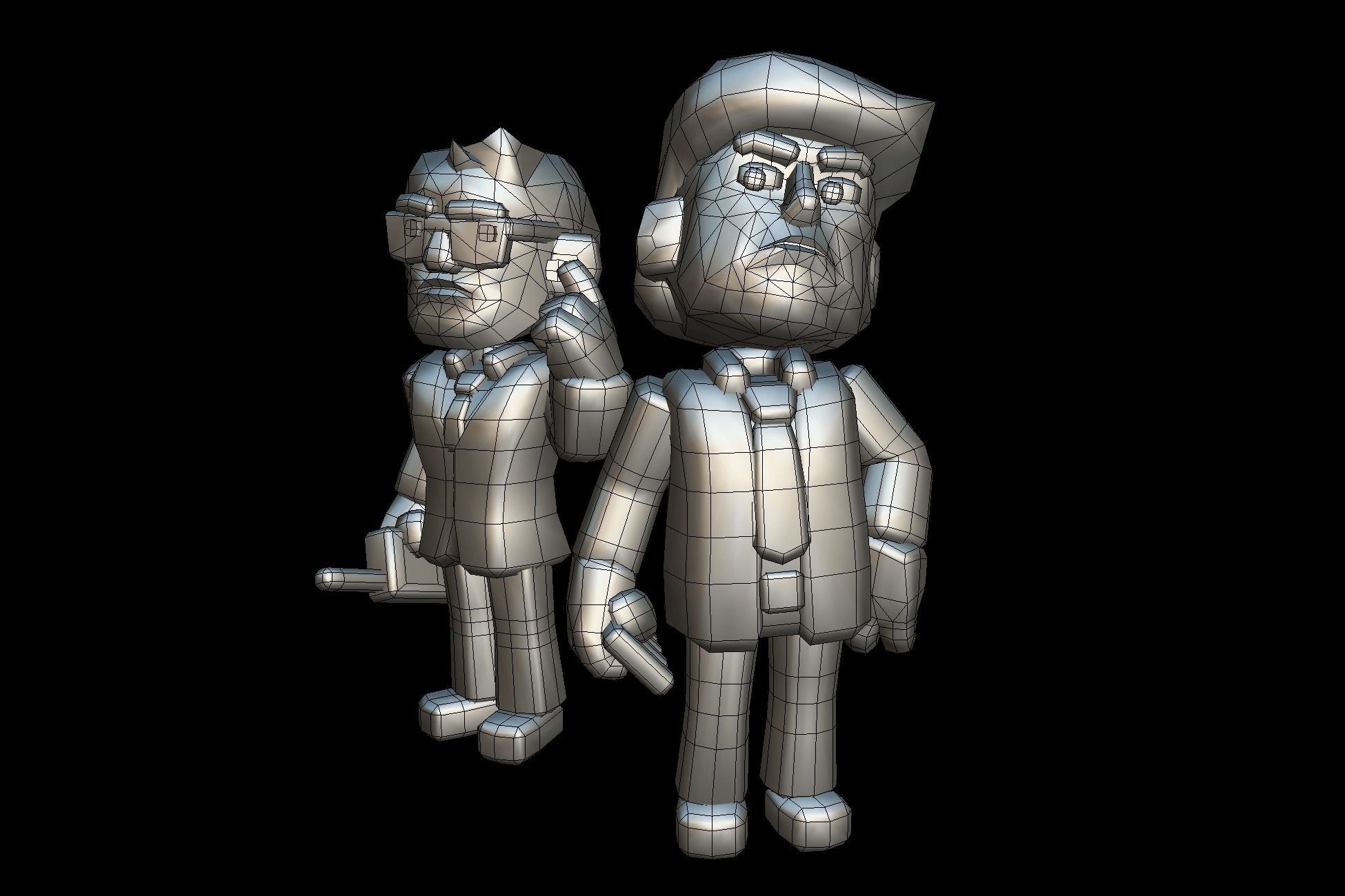 Tronald Dump - Proto Series Low-poly 3D model_2