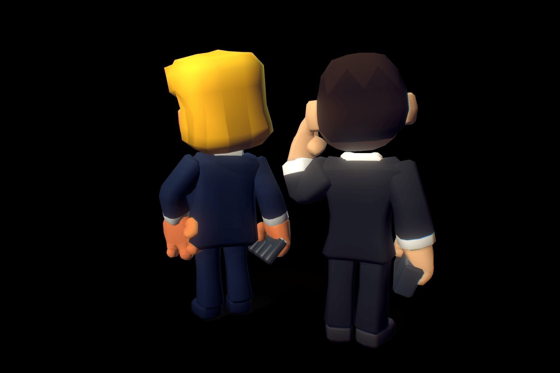 Tronald Dump - Proto Series Low-poly 3D model_3