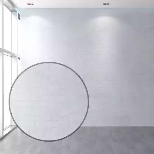 Aged brick walls of white brick