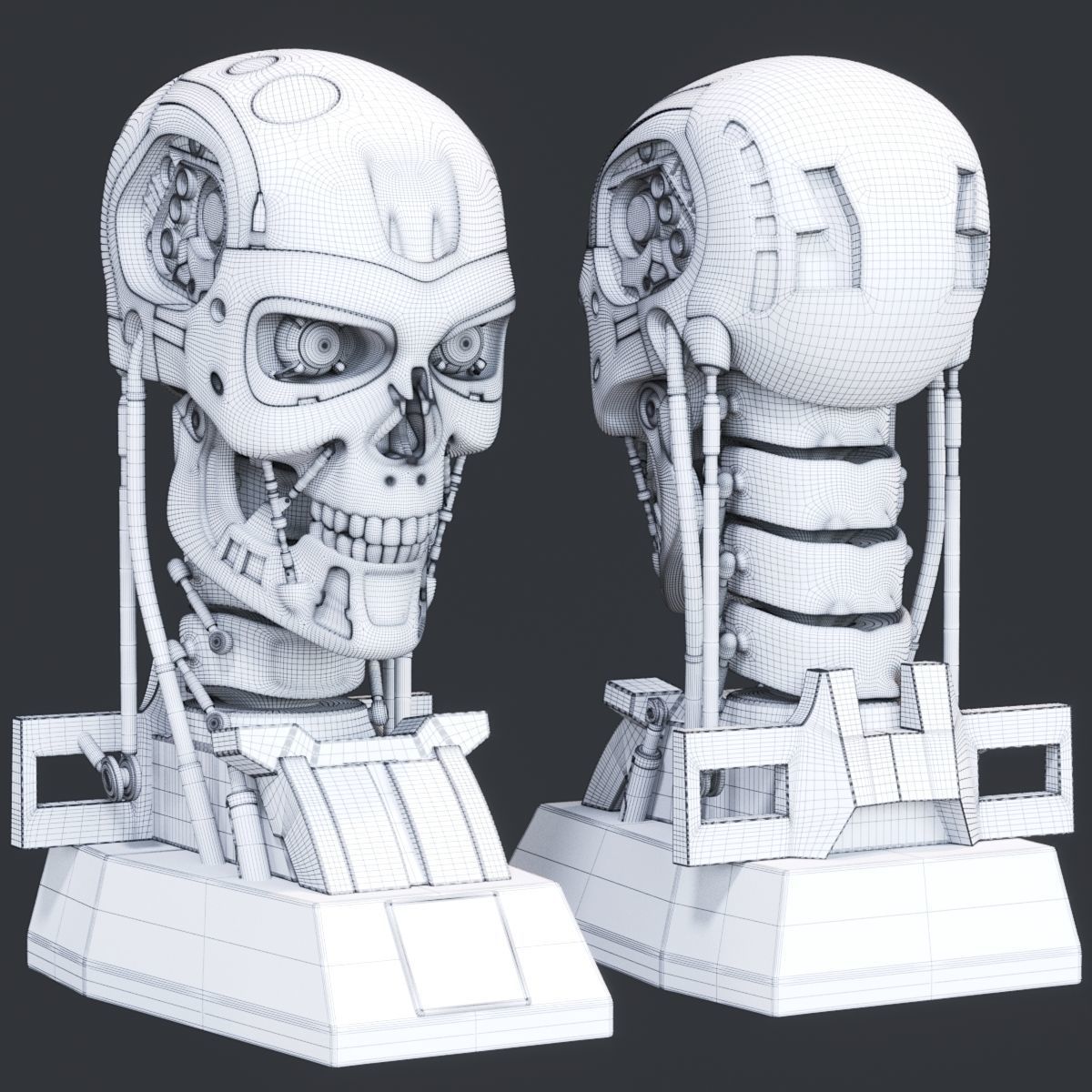 Terminator Bust 3D model_6