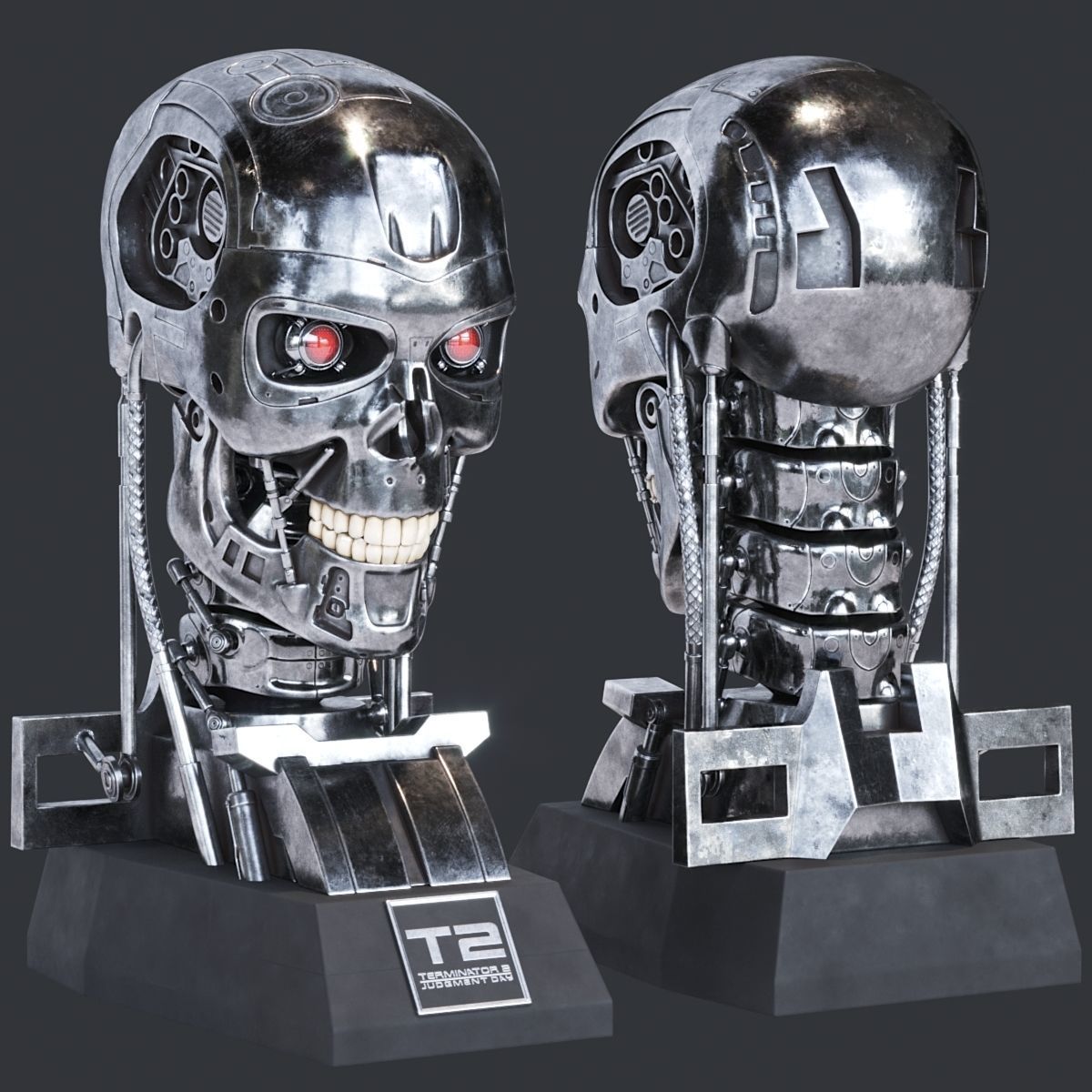 Terminator Bust 3D model_3