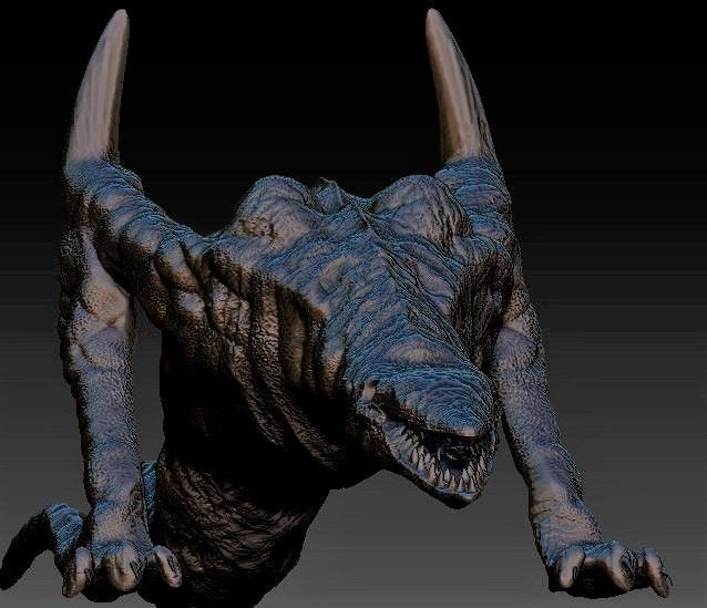 skull crawler 3D print model_6