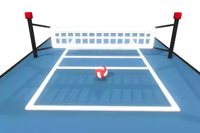 Volleyball Court - Proto Series Low-poly 3D model