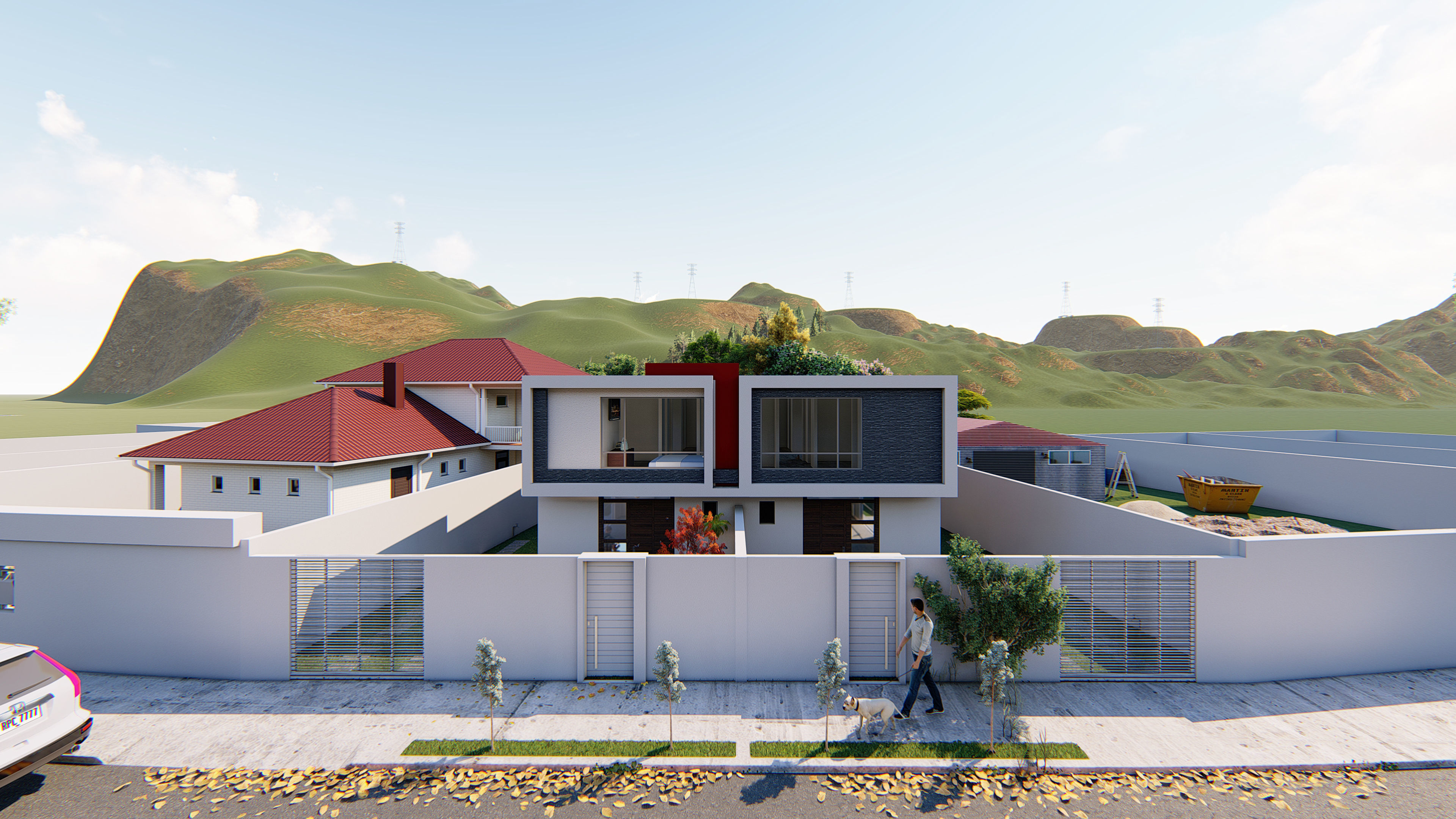 Two beautiful minimalist homes  3D model_8