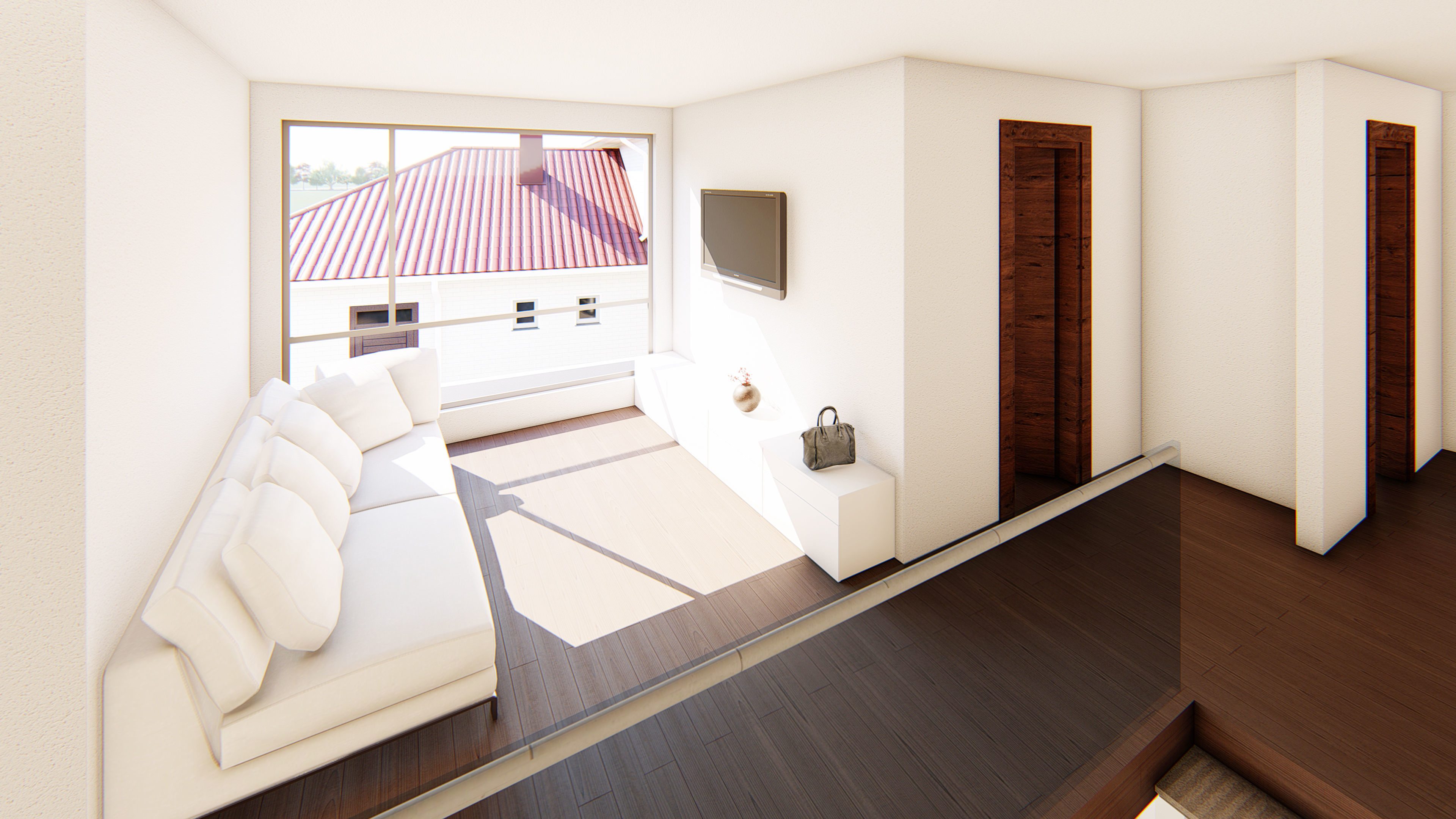 Two beautiful minimalist homes  3D model_4