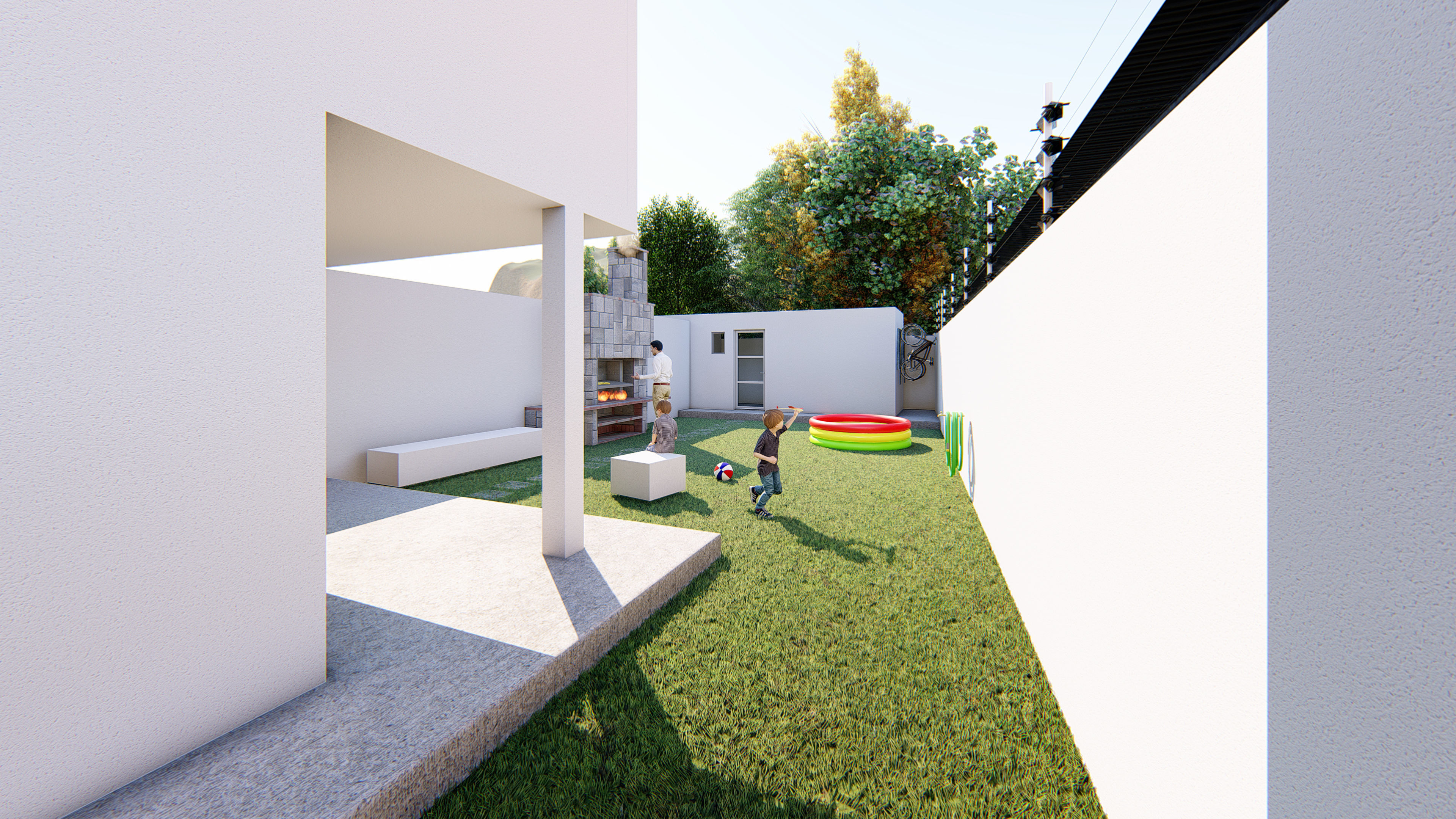 Two beautiful minimalist homes  3D model_6