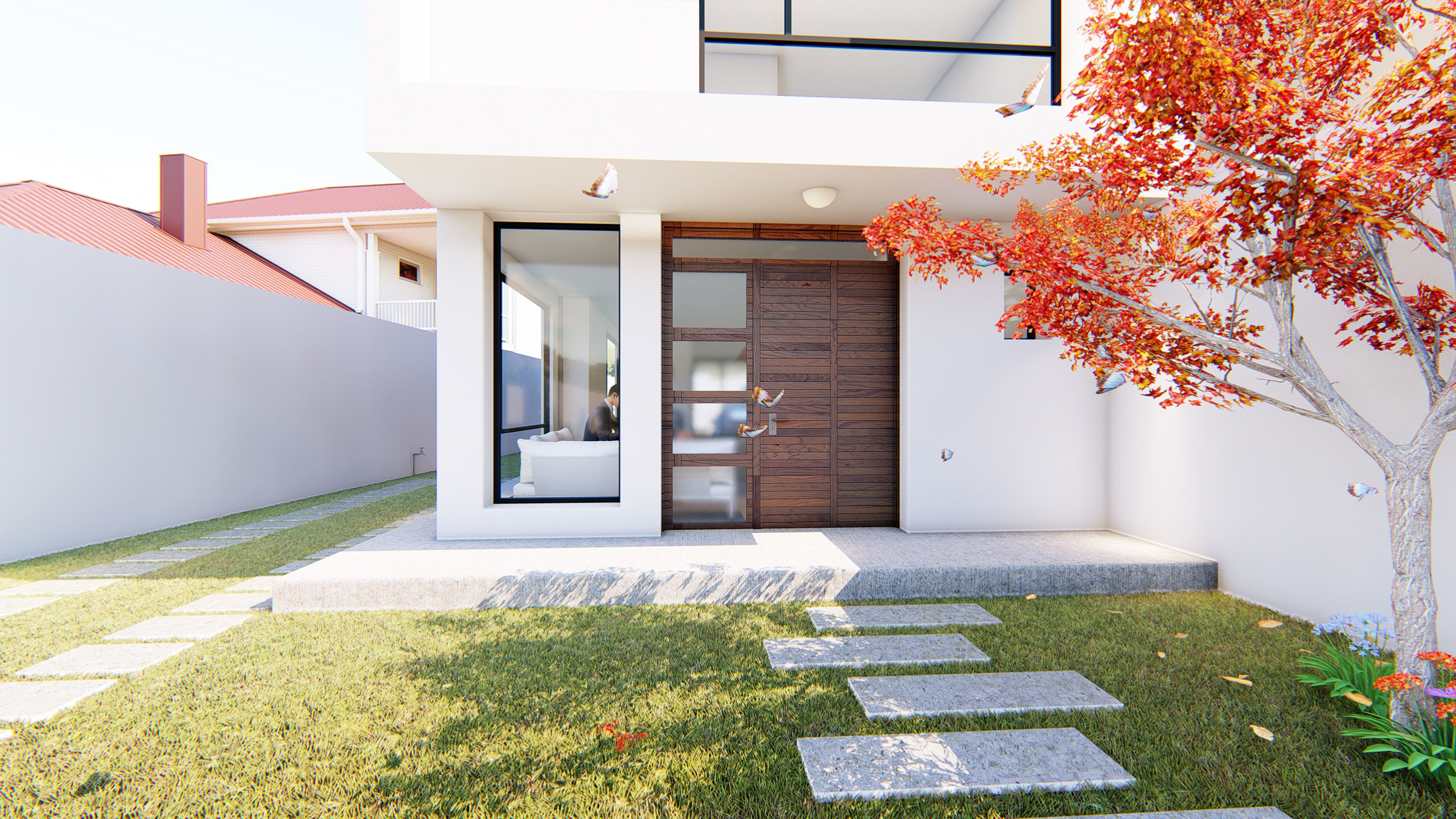 Two beautiful minimalist homes  3D model_9