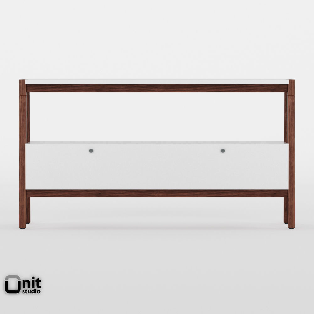 Modern Media Consolle 48 by West Elm 3D model_4