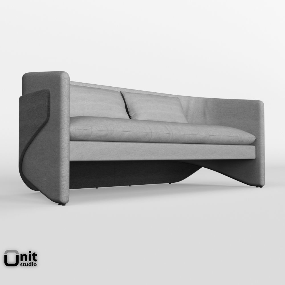 Thea Settee by West Elm 3D | CGTrader