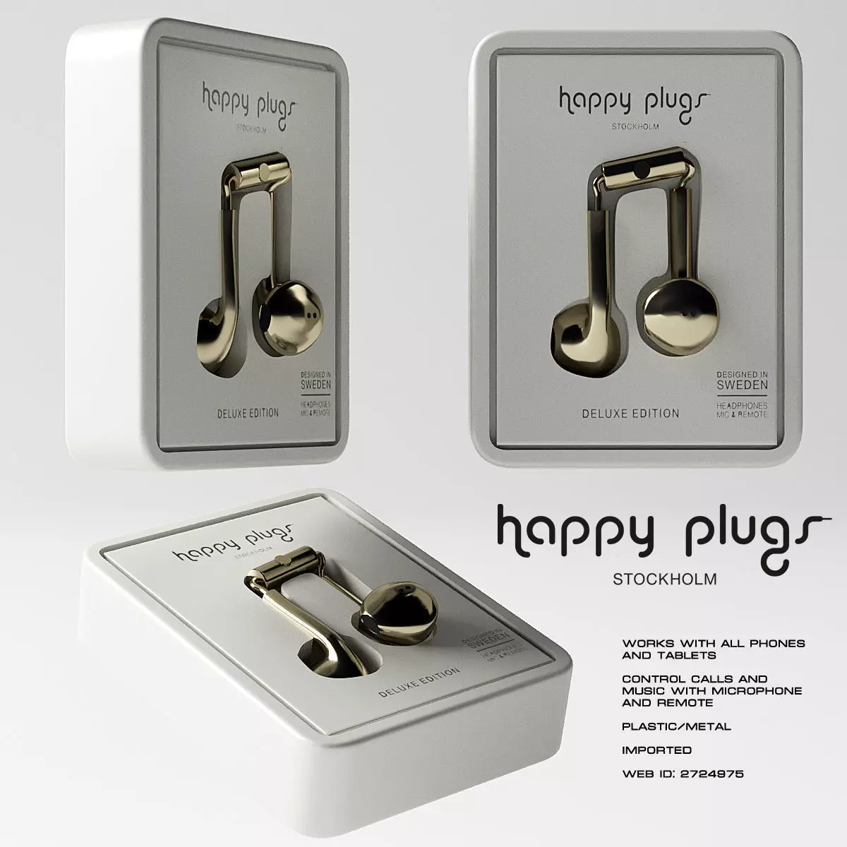 Happy Plugs Earbud Plus 3D model