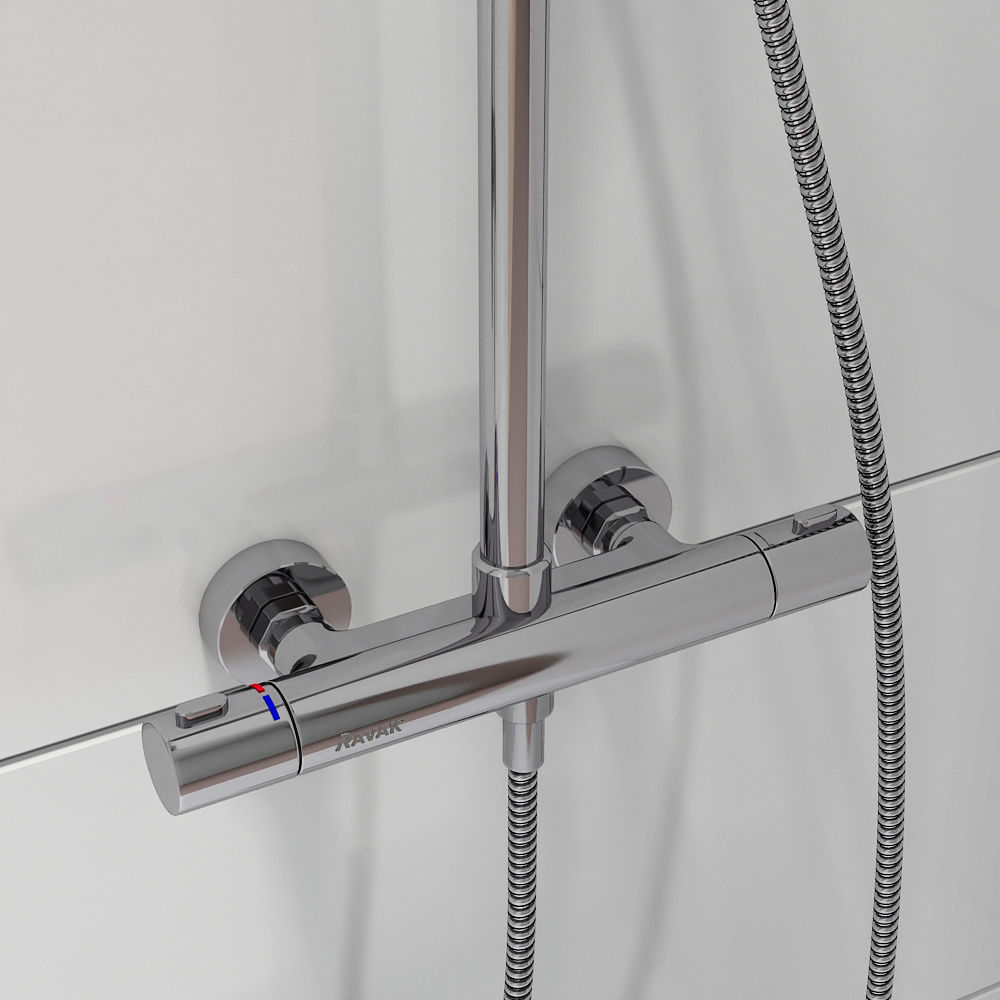 Bathroom mixer set Ravak 10 set 07 3D model_5