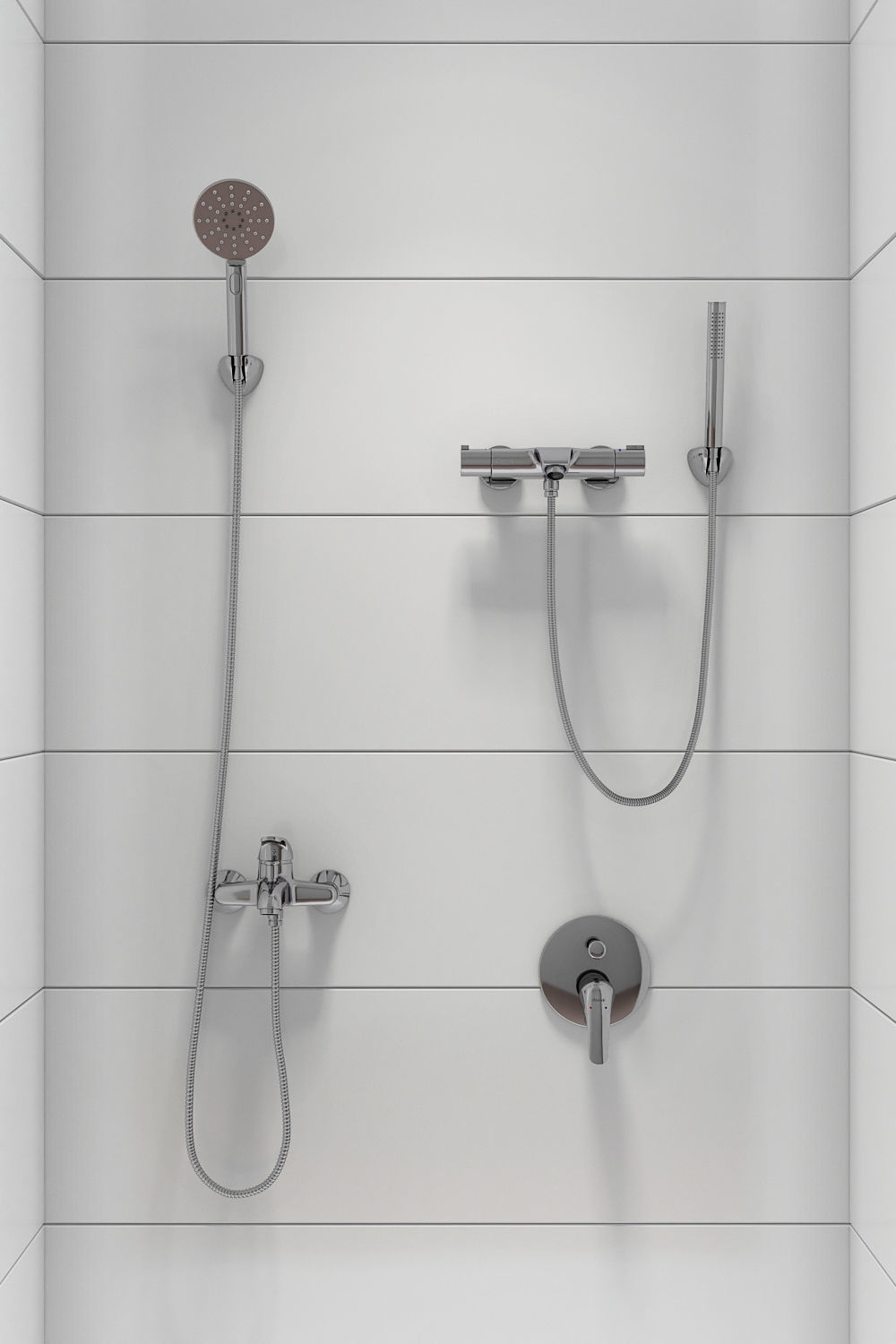 Bathroom mixer set Ravak 10 set 07 3D model_6
