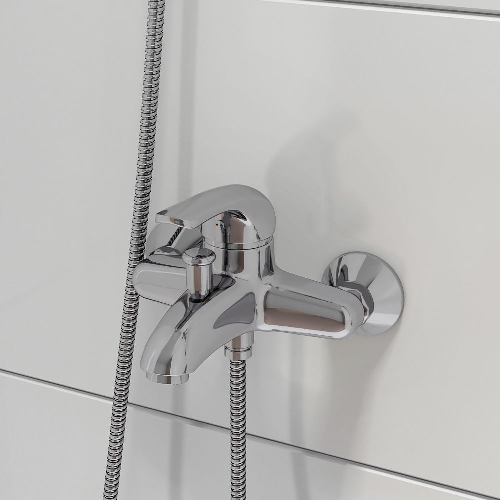 Bathroom mixer set Ravak 10 set 07 3D model_11