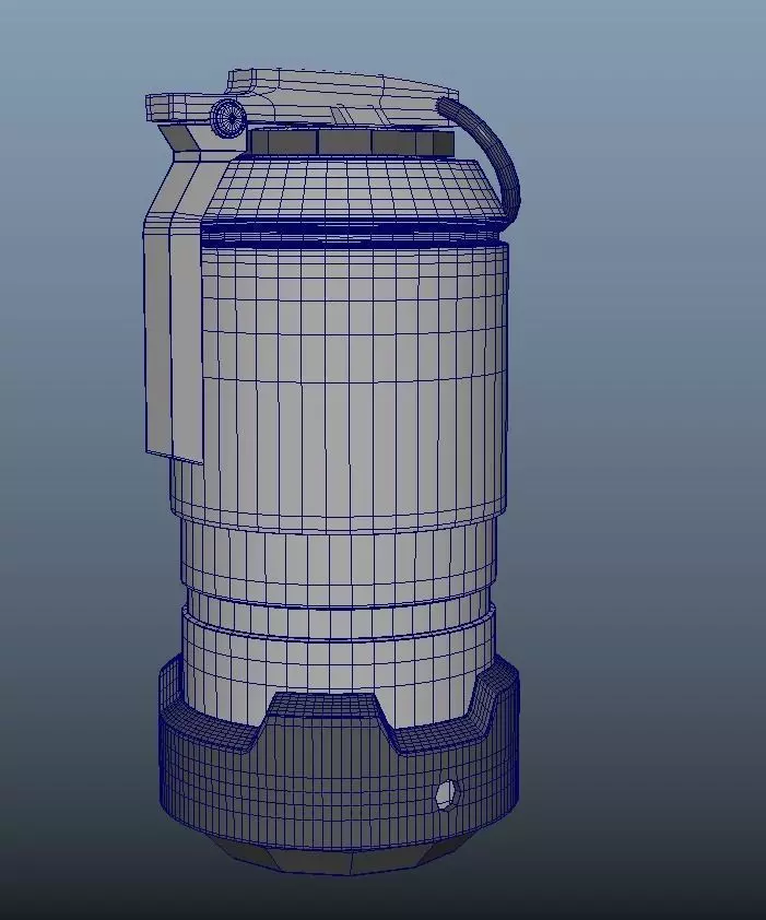 Scifi Grenade Free low-poly 3D model