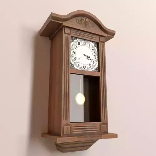 PBR Wall Clock Low-poly 3D model PBR Wall Clock Low-poly 3D model