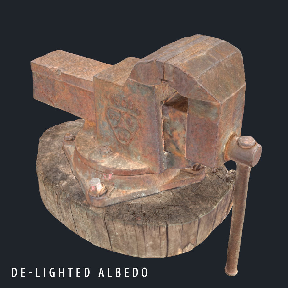 PBR Rusted Vise  Scanned 3D model_5