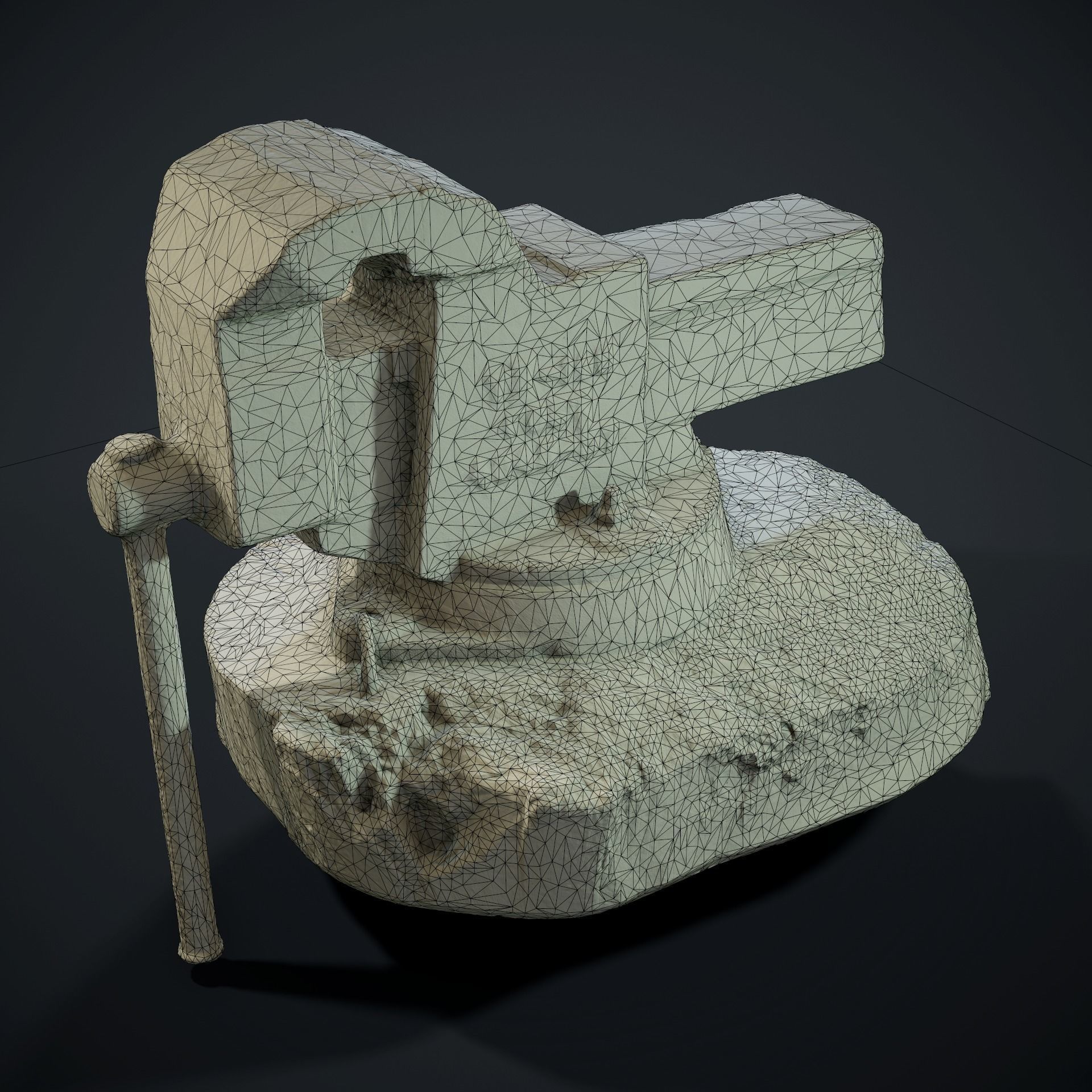 PBR Rusted Vise  Scanned 3D model_6