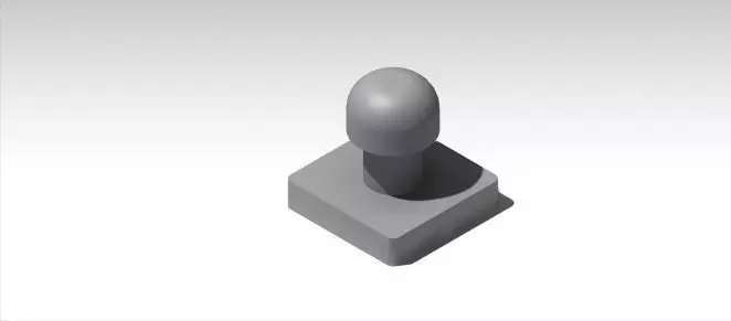 4 in x 4in hamburger meat press 3D print model_0