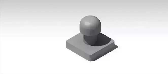 4 in x 4in hamburger meat press 3D print model