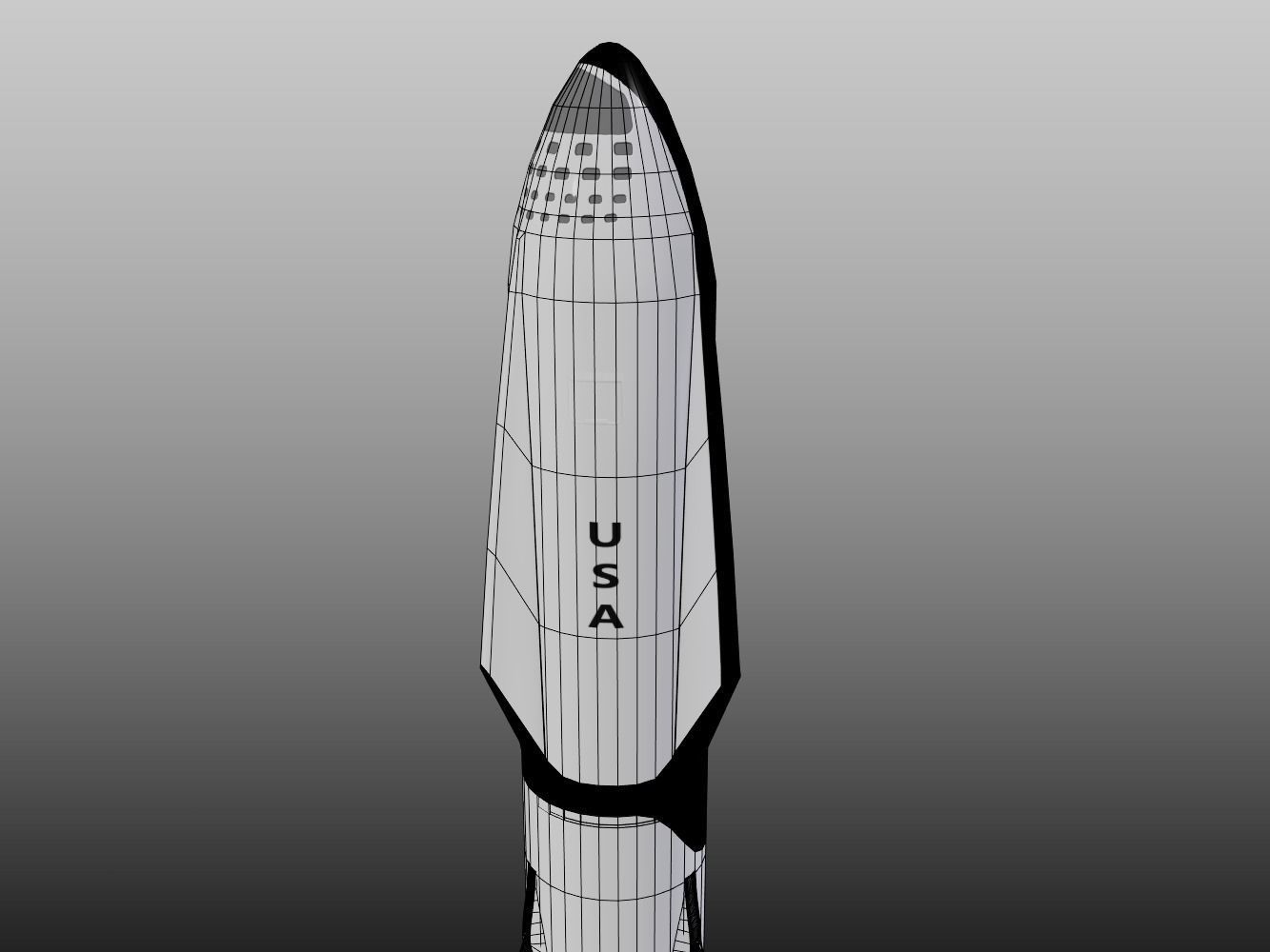 SpaceX - BFR - Big Falcon Rocket 3D model_18