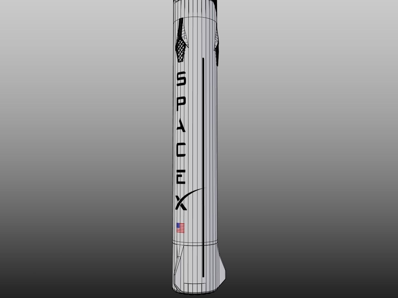 SpaceX - BFR - Big Falcon Rocket 3D model_19