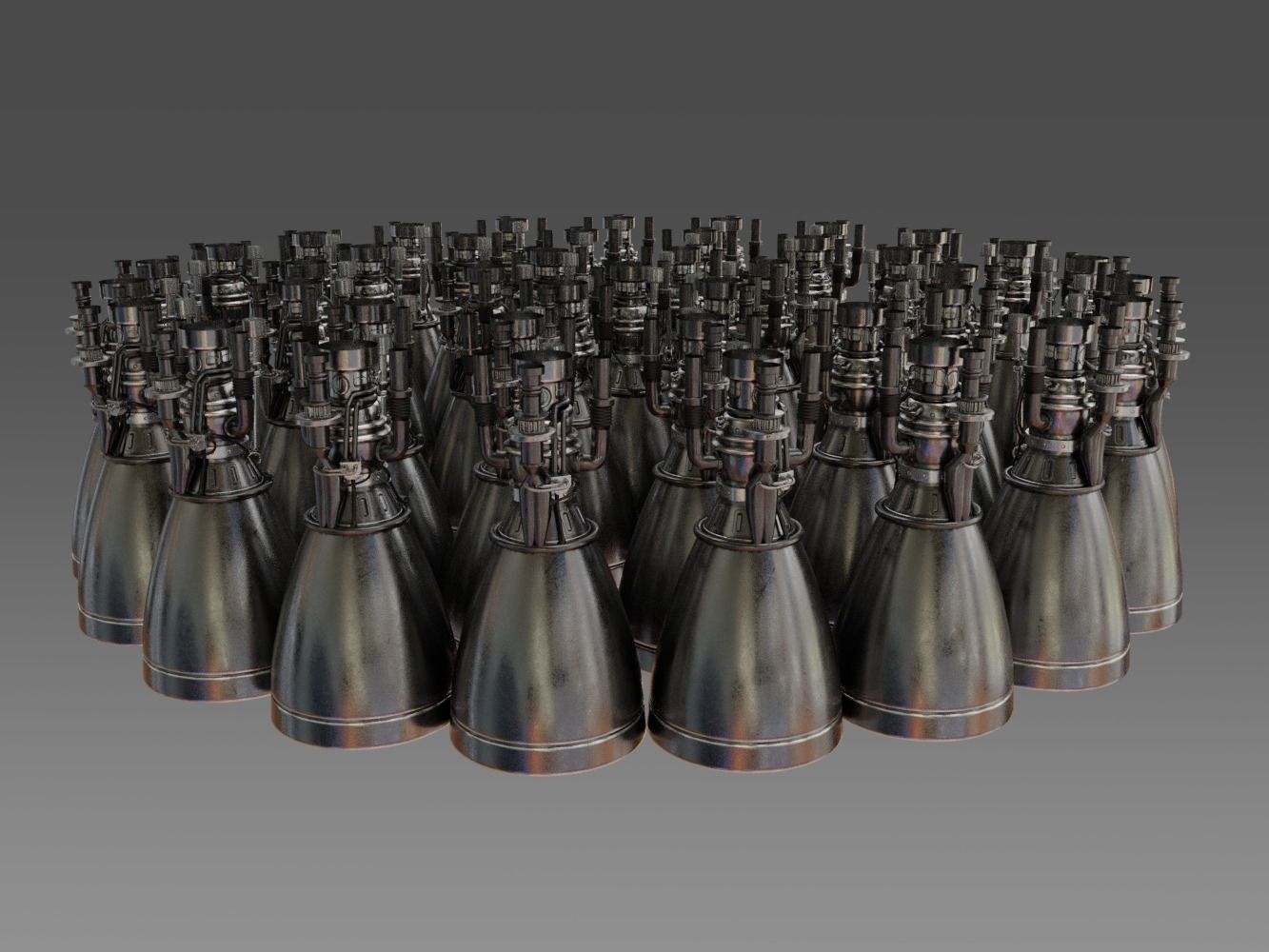 SpaceX - BFR - Big Falcon Rocket 3D model_10