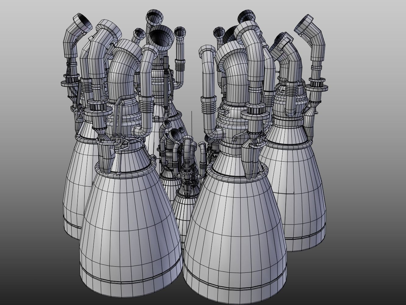 SpaceX - BFR - Big Falcon Rocket 3D model_16