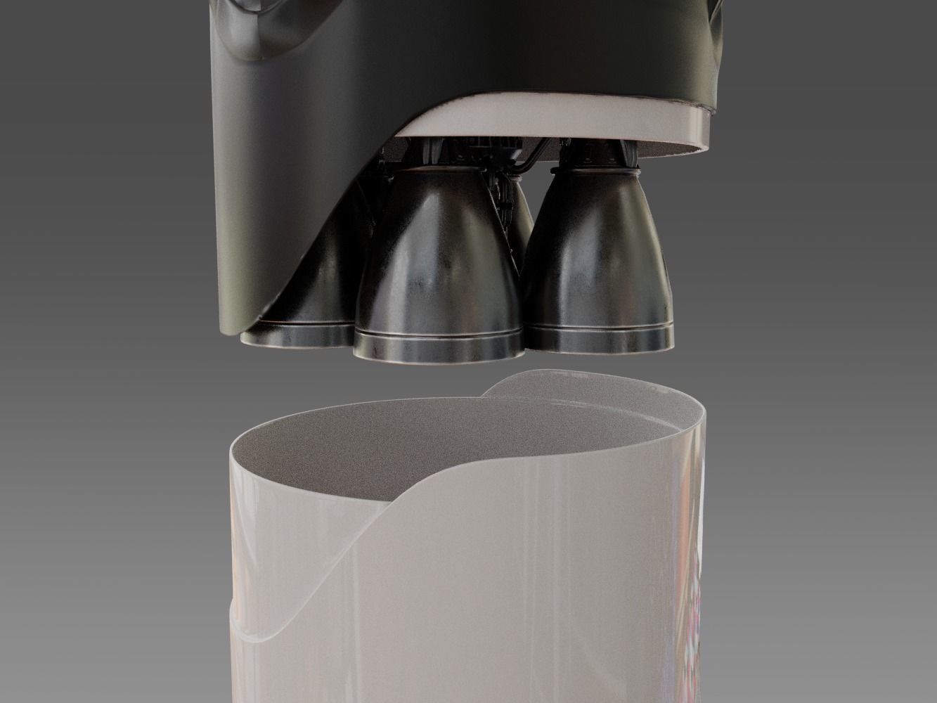 SpaceX - BFR - Big Falcon Rocket 3D model_5