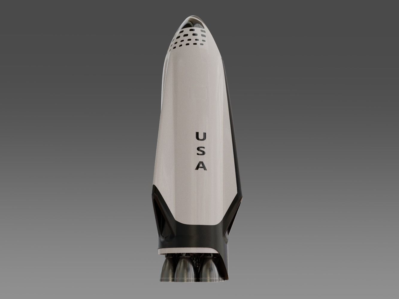 SpaceX - BFR - Big Falcon Rocket 3D model_2