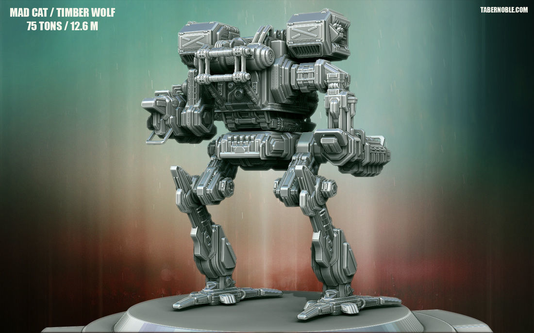 High-Poly Mechwarrior at - t 3D model_2