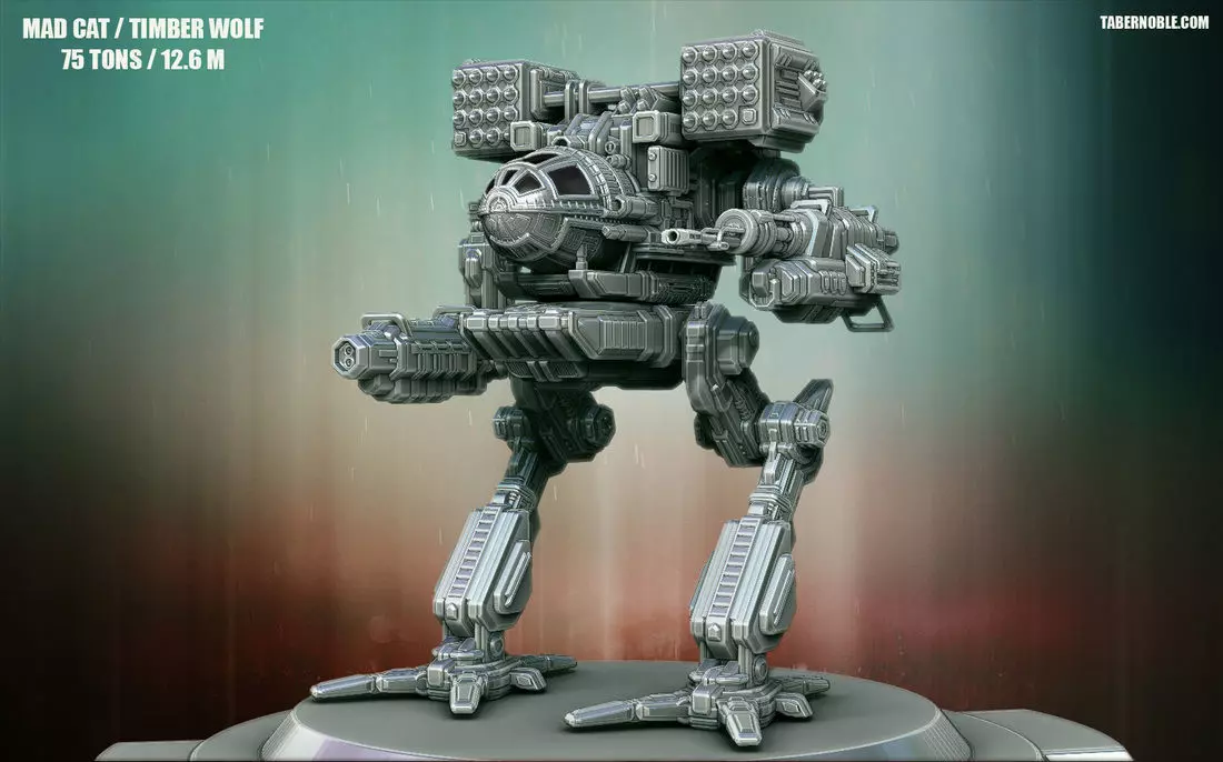 High-Poly Mechwarrior at - t 3D model_0