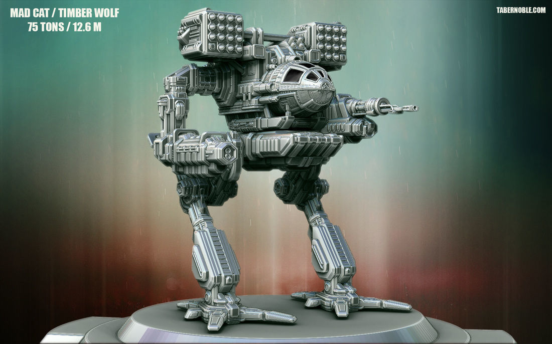 High-Poly Mechwarrior at - t 3D model_1