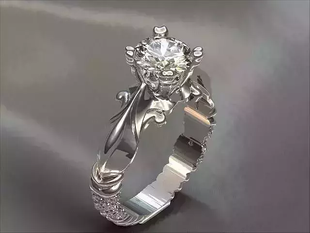 Braided Engagement Ring 3D print model