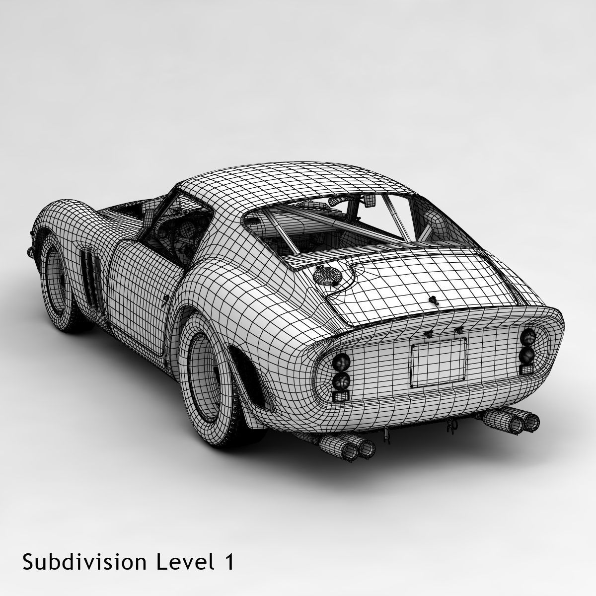 Ferrari 250 GTO - 3757GT - No Engine 3D model_60