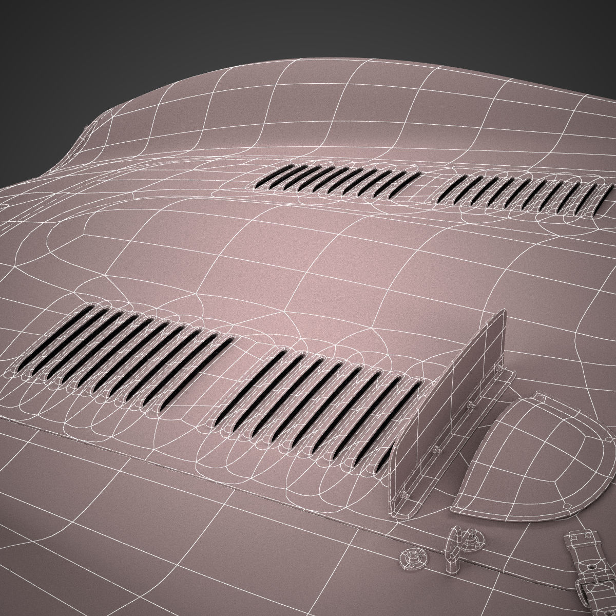 Ferrari 250 GTO - 3757GT - No Engine 3D model_24