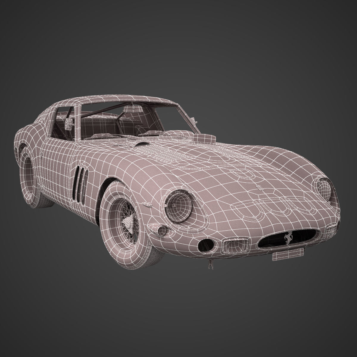 Ferrari 250 GTO - 3757GT - No Engine 3D model_5
