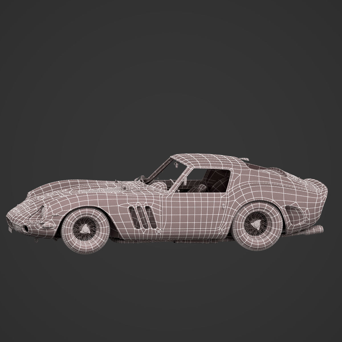 Ferrari 250 GTO - 3757GT - No Engine 3D model_11