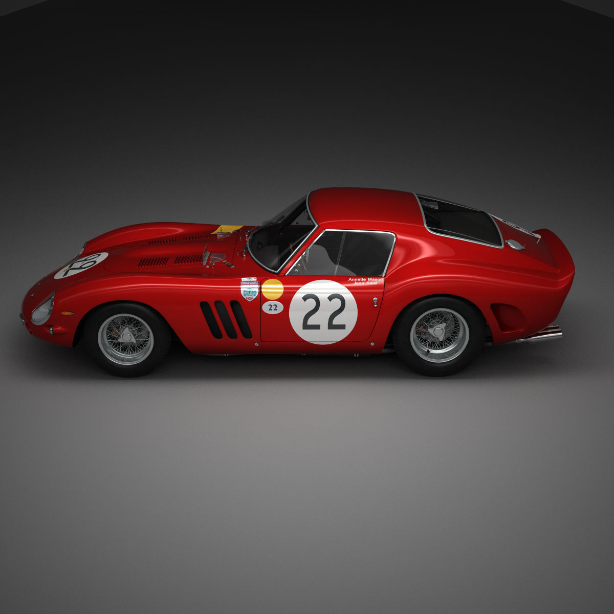 Ferrari 250 GTO - 3757GT - No Engine 3D model_66