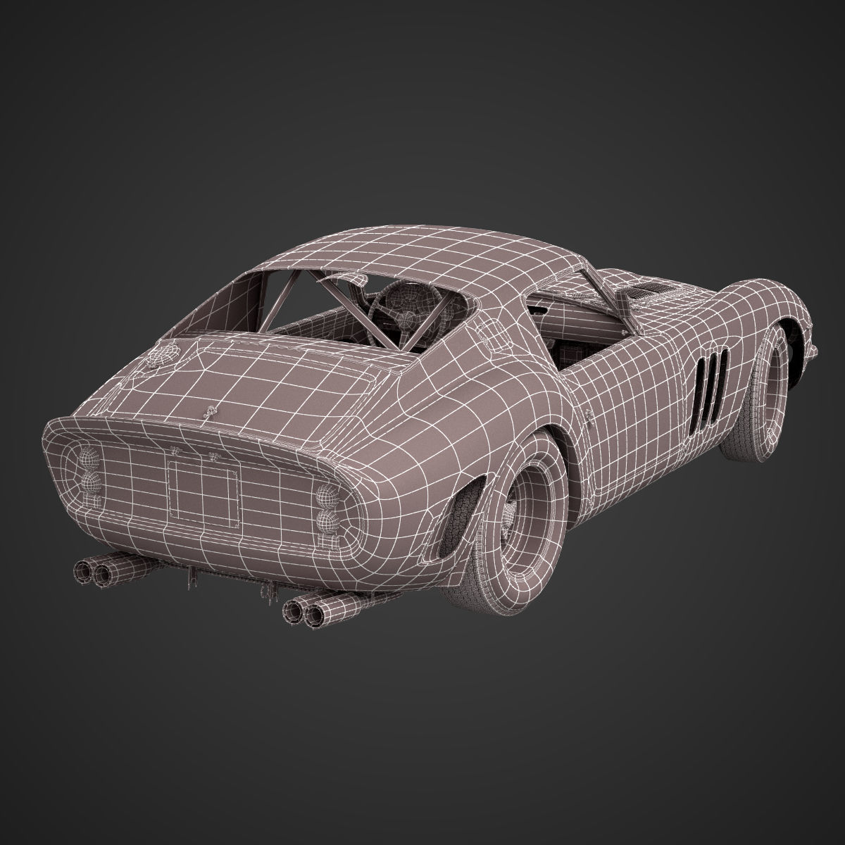 Ferrari 250 GTO - 3757GT - No Engine 3D model_9