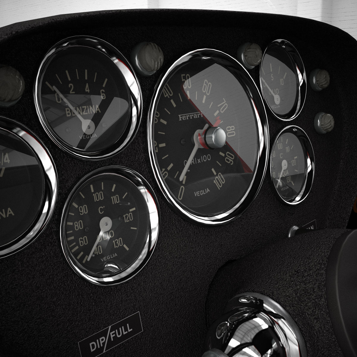 Ferrari 250 GTO - 3757GT - No Engine 3D model_45