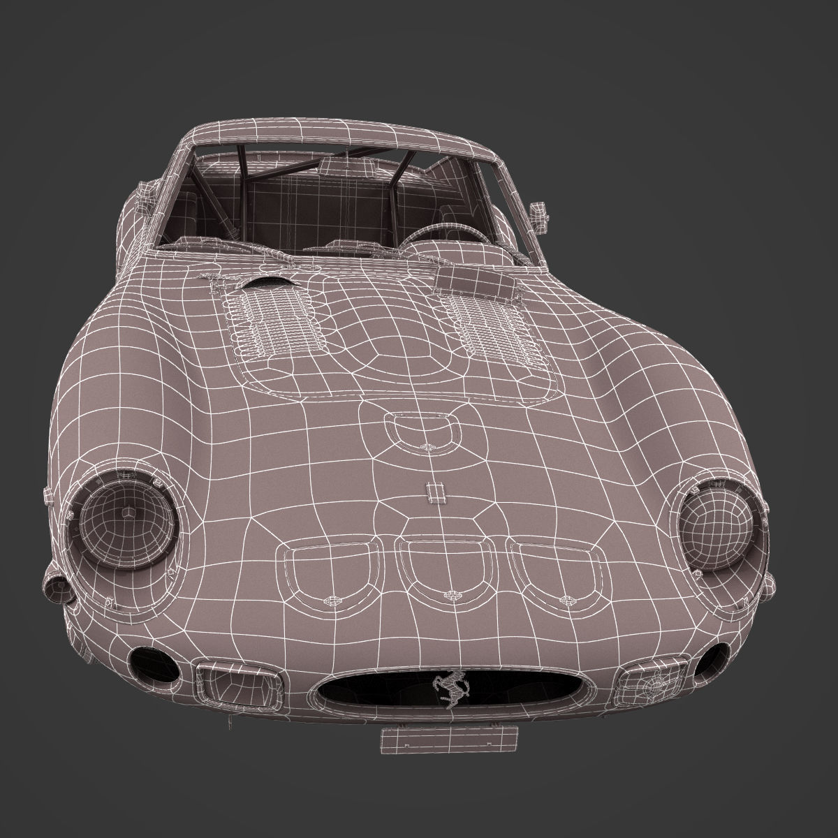 Ferrari 250 GTO - 3757GT - No Engine 3D model_7