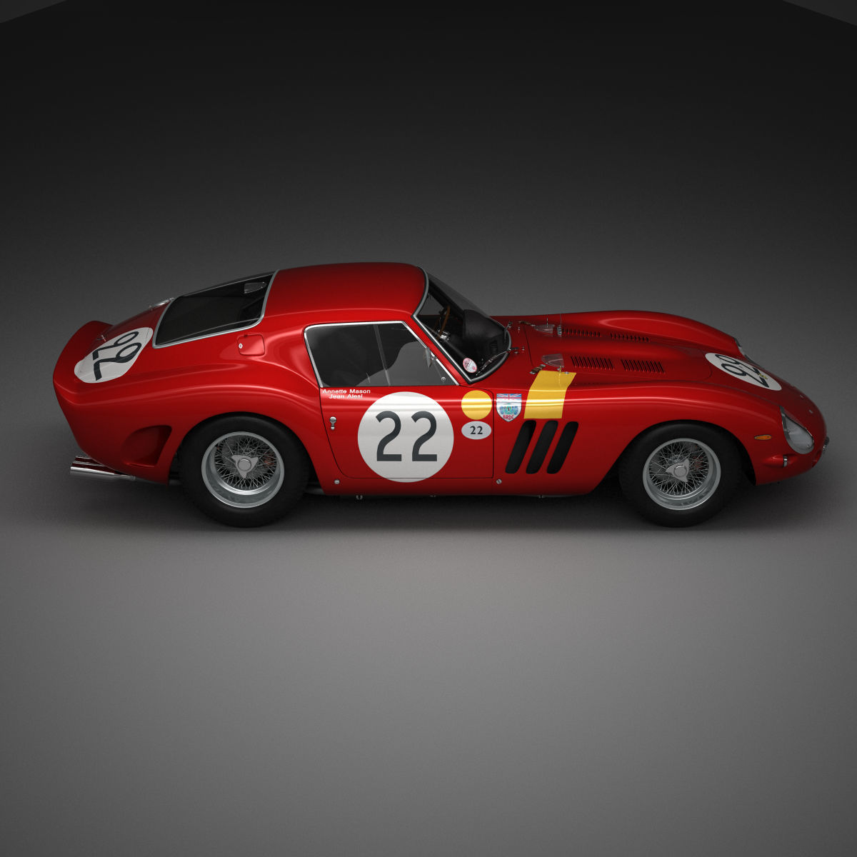 Ferrari 250 GTO - 3757GT - No Engine 3D model_68