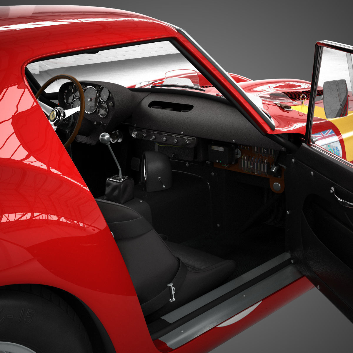 Ferrari 250 GTO - 3757GT - No Engine 3D model_39