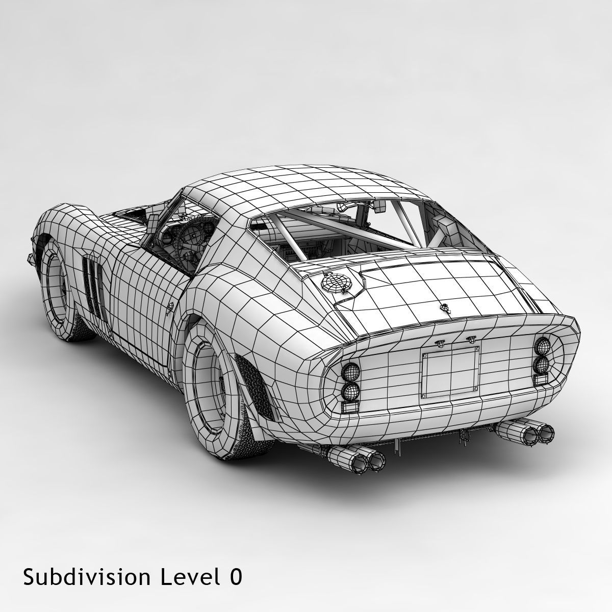 Ferrari 250 GTO - 3757GT - No Engine 3D model_59