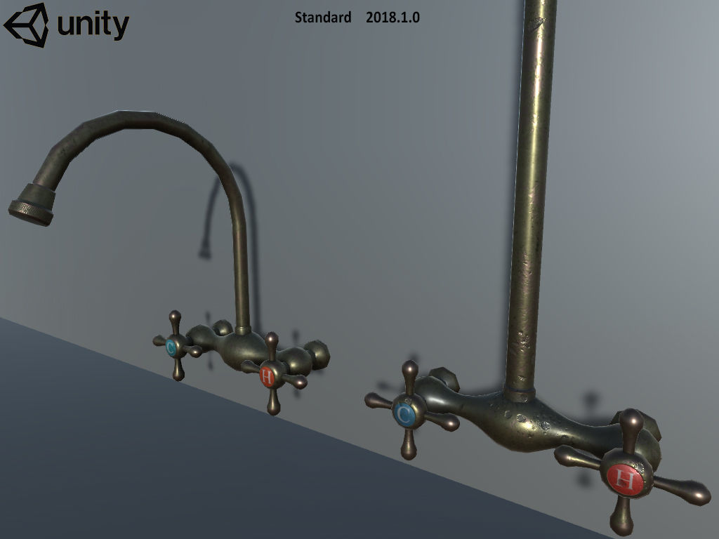 Faucet Shower Bathroom Set Free low-poly 3D model_10